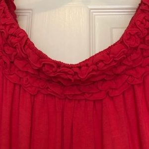 Elle Beautiful Ruffle 💯% Cotton Top.